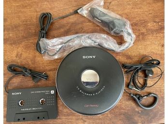 Sony CD Walkman Car Ready D-EJ016CK With Car Connecting Pack, Car Jack, And Head Phones