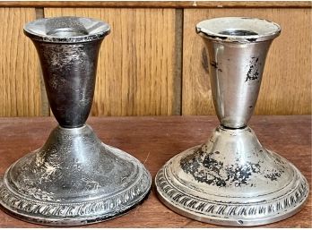 Sterling Silver Weighted Duchin Creation Candle Holders