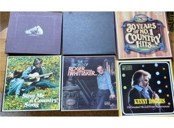 Antique And Vintage Collection Of Boxed Music - Kenny Rogers, 30 Yrs Of Country, Brunswick, And More