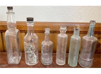 Collection Of Antique Bottles - Wildroot, Fitch Mccord Brady, Curtis And Perkins, And More