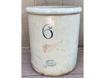 Vintage Red Wing Stone Ware 6 Gallon Crock