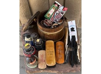 Large Shoe Cleaning Lot - Brushes, Polish, Mink Oil, And More