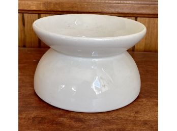 Vintage Hall White Porcelain Spittoon