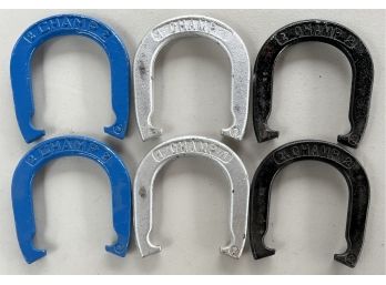 (3) Pairs Of Vintage Champ Regulation Size Horseshoes