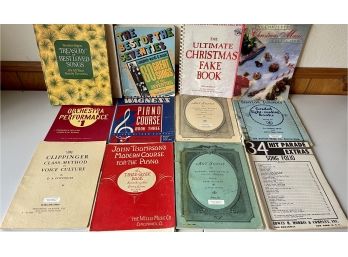 Collection Of Vintage Music Books - Class Methods, Best Of 70's, Ultimate Christmas, Treasure Of Beloved Songs