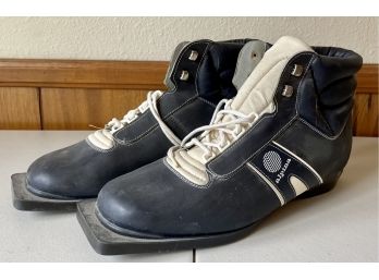 Pair Of Vintage Alpina Cross Country Ski Boots 75 Mm Nordic Norm