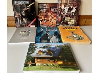 Collection Of Vintage Do It Yourself Books - Country Ways, Woodright's, Building With Stone, Outhouse, & More