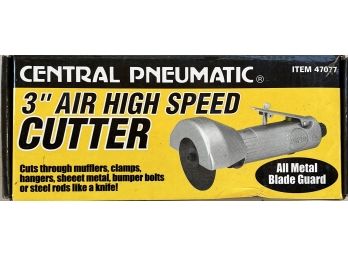 Central Pneumatic 3 Inch Air Highspeed Cutter In Original Box