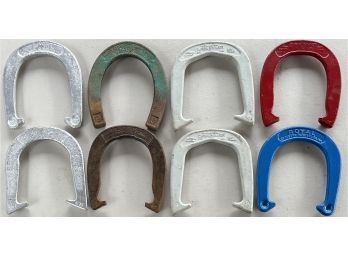 (8) Assorted Vintage Regulation Size Horse Shoes - Eagle Ringer, Super Ringer, Royal, And More