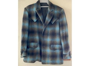 Vintage Western Style Size Large Wool And Cashmere Jacket/coat