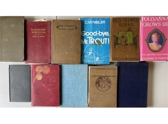 Collection Of Vintage And Antique Books - Traps For Men 1881, Ramona, Polly-anna Grows Up 1915, And More