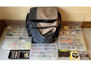 Flambeau Outdoors Tackle Bag With Fishing Accessories - Lures, Bait, Line, And More