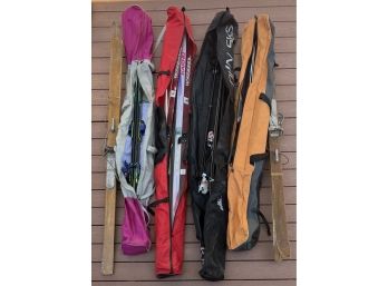 Large Collection Of Assorted Skis - Rosingal, Tyrolia, Antique Anderson & Thompson