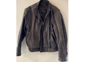 Reed Sportswear 42R Leather Jacket With Zip Out Lining