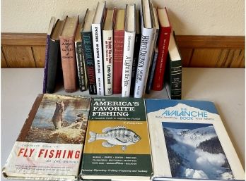 Vintage Book Lot - Flyfishing - Avalanche - Harley Davidson - Survival - A Light In The Attic & More