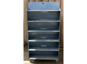 4ft Industrial Solid Metal Double Sided Shelf