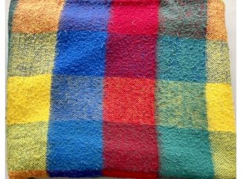 Vintage Multicolor Checkered Chatham Blanket