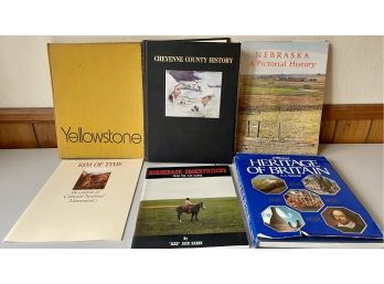 Collection Of Historical Books - Yellowstone 1972, Cheyenne County History 1987, Nebraska, And More