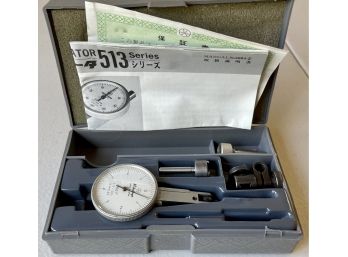 Vintage Mitutoyo Dial Test Indicator 513 Series In Original Box With Paperwork