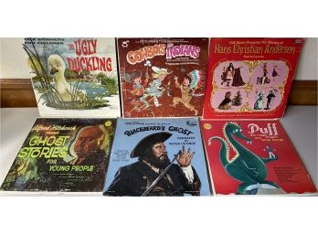 Collection Of Vintage Kids Albums - Puff The Magic Dragon, Black Beards Ghost, Cowboys And Indians,more(as Is)