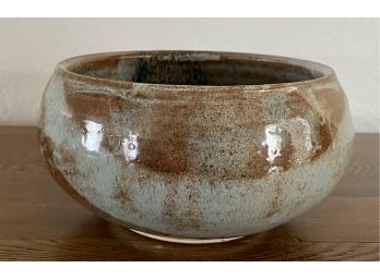 Studio Pottery Bowl With A Double Diamond Mark On Bottom