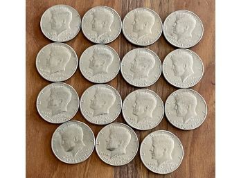 (15) Bicentennial Kennedy Half Dollar Coins