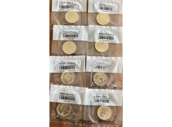 Collection Of Assorted Presidential Coins In Original Packages - Roosevelt, McKinley, Cleveland, Taft, & More