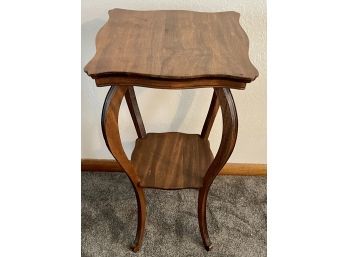 Antique Walnut Side Table Marked 314