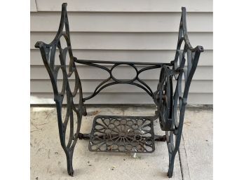 Antique Metal Sewing Machine Table Base