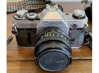 Canon AE-1 Model No. 4128312 Camera With Case