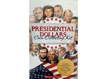 Presidential Dollars Coin Collection Kit Scholastic Book Partially Complete, 6 Coins