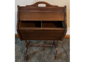 Vintage Mahogany Sewing Box (as Is)