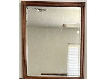 Antique Walnut Beveled Mirror