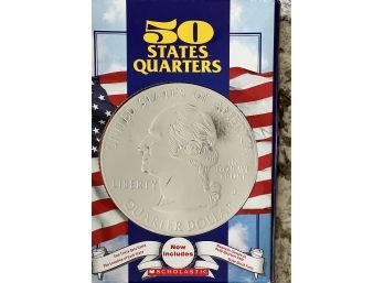 50 States Quarter Coins Scholastic Book Completed