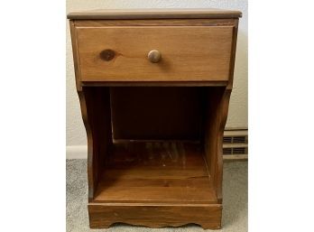 Small Single Drawer Side Table With Shelf