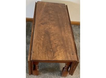 Antique Walnut Drop Leaf Coffee Table