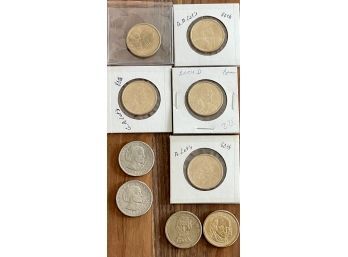 Collection Of Sacagawea Dollar Coins, Susan B Anthony, And Presidential Coins - Lincoln And Madison