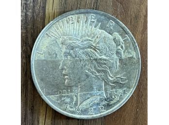 1922 Liberty Peace Silver Dollar Coin