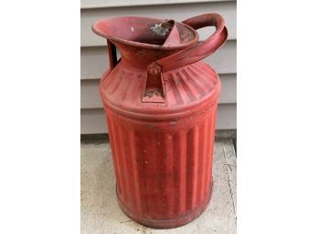 Antique Davisbilt 5 Gallon Galvanized Metal Milk Jug