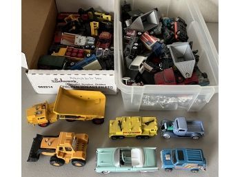 Collection Of Diecast & Plastic Model Cars And Machinery