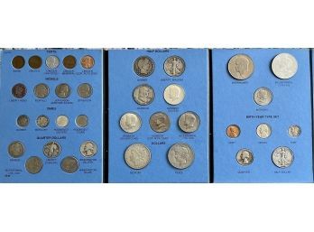 20th Century Type Coin Collector Book Whitman Full 35 Coin Book