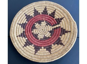 Vintage Authentic Navajo Hand Made Wedding Basket From Tribe In Arizona In The 80's