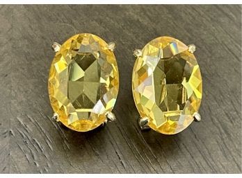 Vintage Heidi Daus Citrine Earrings