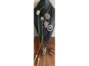 Vintage Collection Of El Jebel Shriner Masonic Freemason Bolo Ties