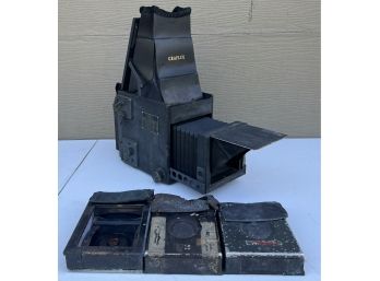 Vintage Graflex R.B. Series D Camera With Additional Film Plates  4' X 5'