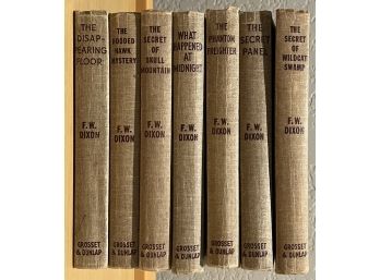 (7) 1950's F.W. Dixon Hardback Books - Grouss & Dunlap Publishing