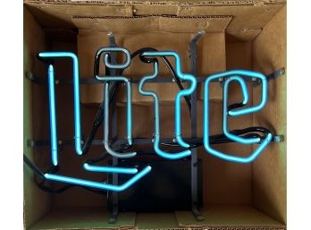 Blue 16 Inch Neon Miller Lite Beer Sign