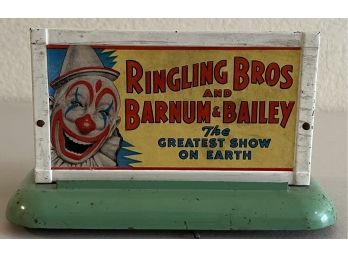 Vintage American Flyer Ringing Bros Whistling & Light Up Billboard Sign