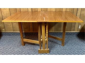 Wooden Mid Century Tuck-away Drop Leaf Table