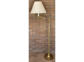 Brass Stiffel Adjustable Standing 3-way Lamp